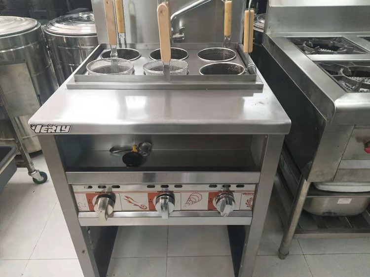 杰冠 煮面灶 不锈钢 二级 六眼灶 台式 1500w 银色_杰冠