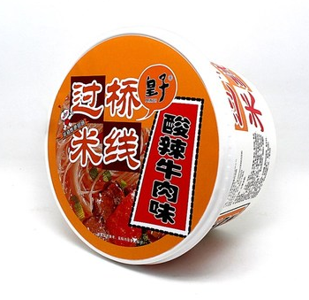 皇子 过桥米线 酸辣牛肉味 100g 桶装 保质期:10个月_皇子