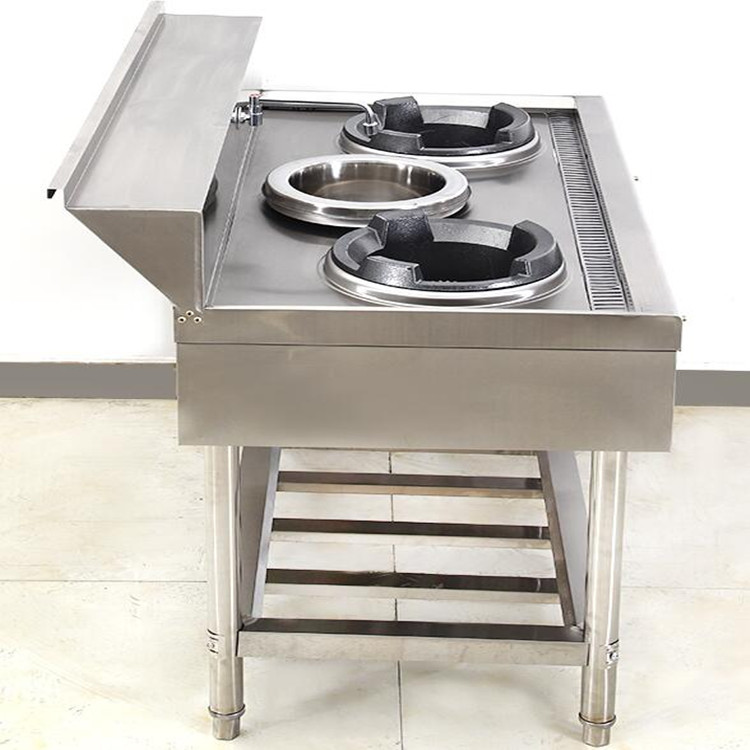 三只蚂蚁 猛火灶商用不锈钢灶台a01 不锈钢 一级 三眼 台式 5kw_三只