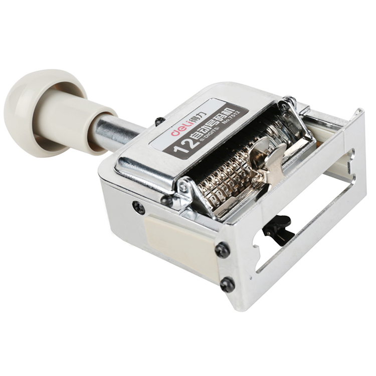 得力 自动号码机 7512 12位_得力