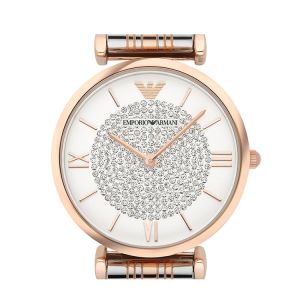 阿玛尼/armani 手表 ar1926 石英 圆形 满天星 女表 生活防水 金色