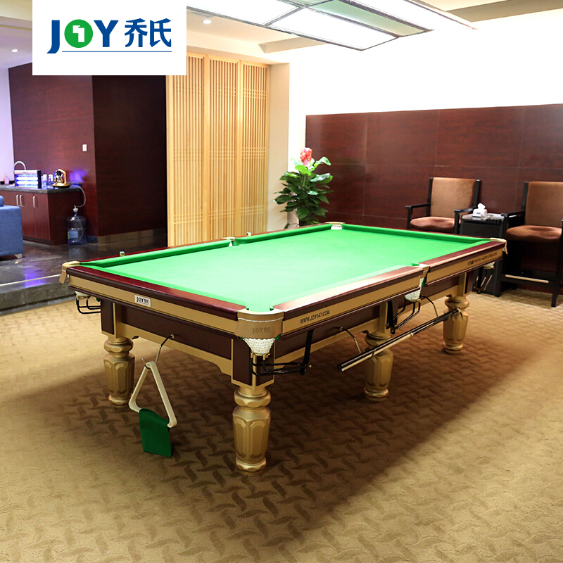 乔氏q8台球桌 实木台架 高密度金腿_乔氏