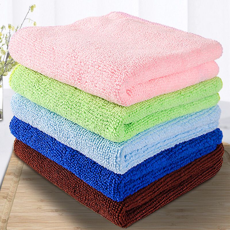 利临 纤维材质 多功能抹布清洁厨房洗碗巾吸水加厚大号洗碗布 5片装