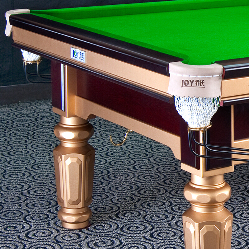 乔氏q8台球桌 实木台架 高密度金腿_乔氏