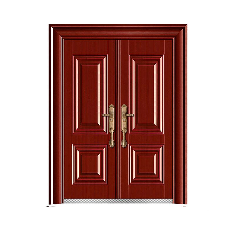 步阳 别墅大门钢板防盗门1480*2080mm 胡桃色_步阳