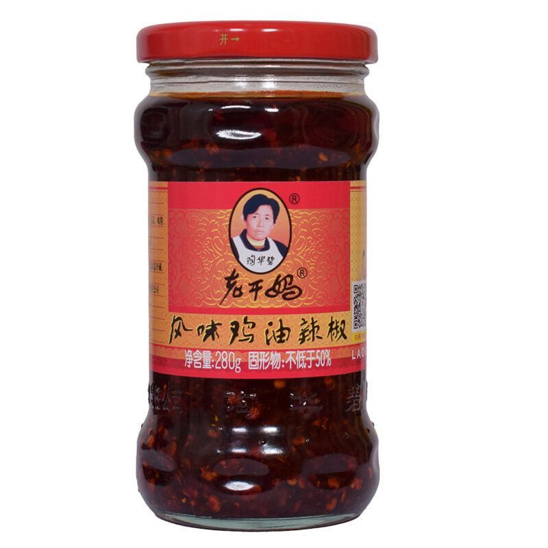 陶华碧老干妈 风味豉油辣椒 280g/瓶 18个月保质期_陶华碧
