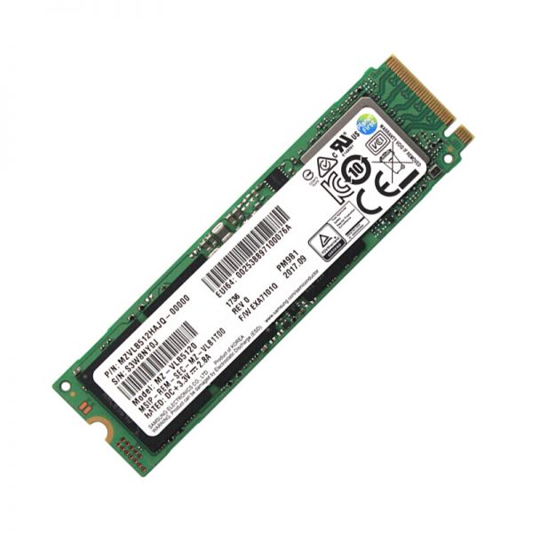 三星pcie ssd固态硬盘内存条 mz-vlb5120 512g nvme m.2 pm981 绿色