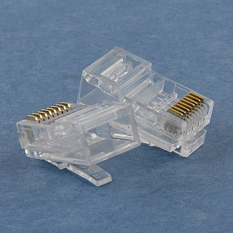 康普 原装超五类网络水晶头 8-554720-3 接口rj-45 100个/包 原安普