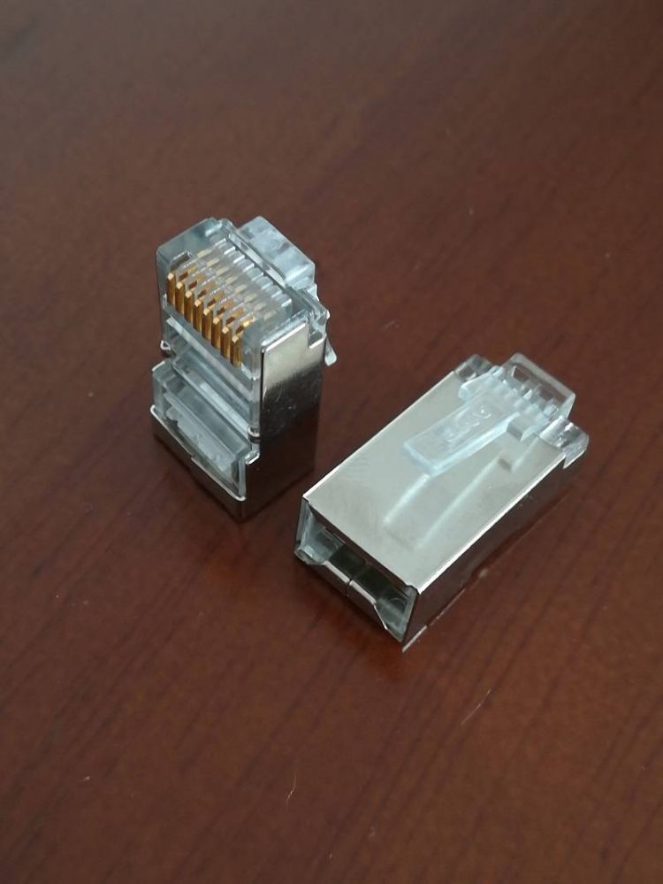 康普 原装超五类网络水晶头 8-554720-3 接口rj-45 100个/包 原安普