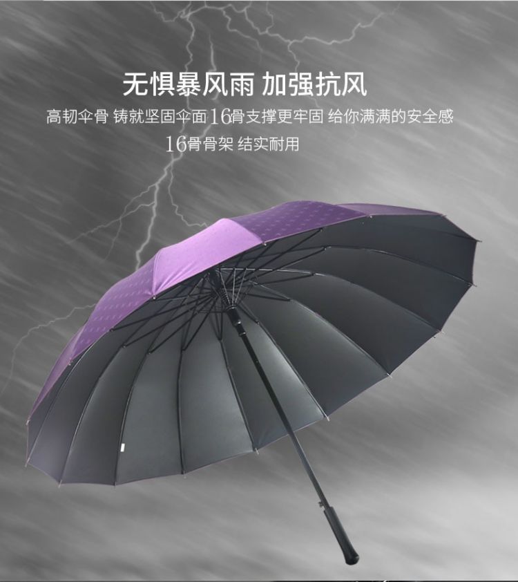 遮阳伞雨伞天堂伞半自动直杆62以上黑色