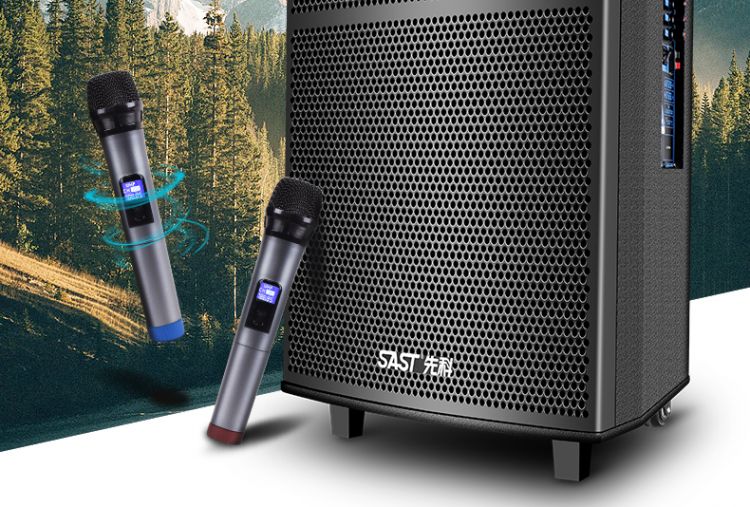 先科 户外移动式拉杆音响 st-1509 连接方式:支持蓝牙 带麦克风 15