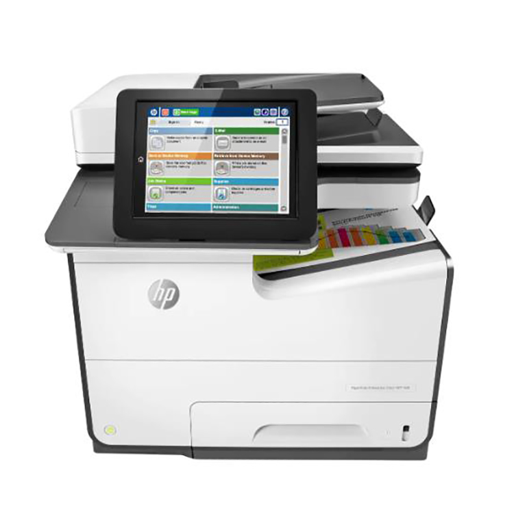 惠普 彩色喷墨多功能页宽一体机 hp pagewide color mfp 586dn a4 50