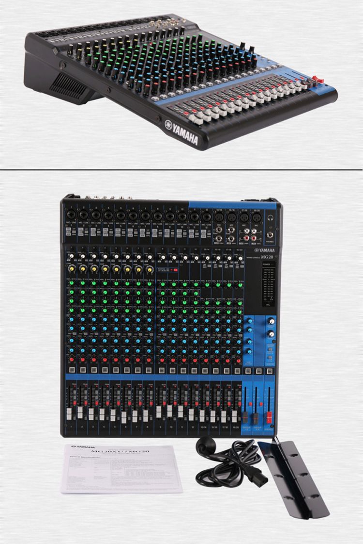 雅马哈 调音台mg16 mg16 功耗22w/输入通道16通道 黑色_雅马哈